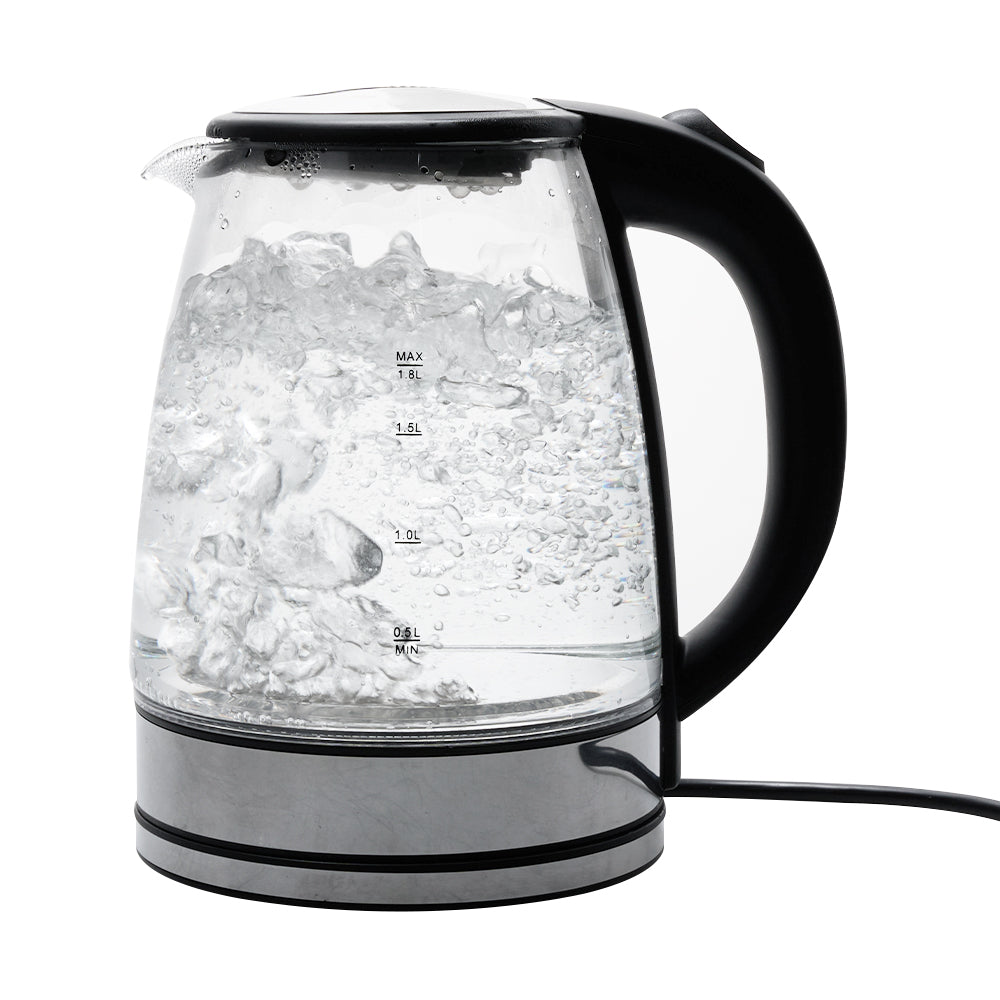 Fast Boil 1.8L Electric Kettle with Auto Shut-Off and Boil-Dry Protection