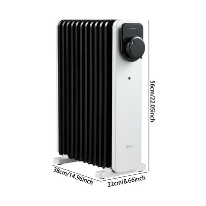 2300W 11-Fin Oil Filled Radiator Electric Heater