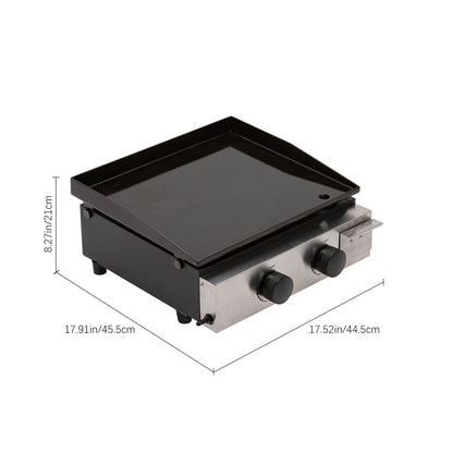 17-Inch Stainless Steel Gas Griddle Propane Griddle