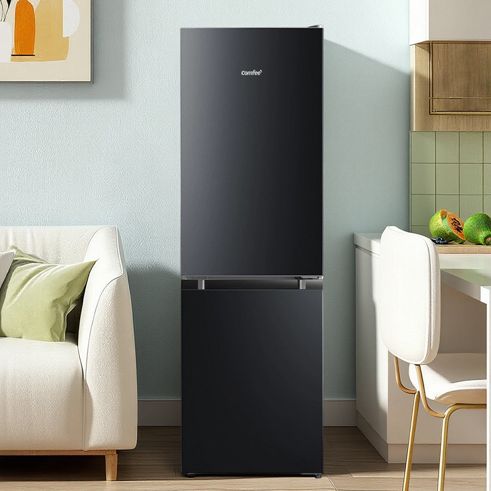 174L Black Freestanding Fridge Freezer