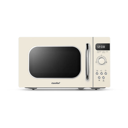 800W 20L Retro Microwave Oven with LED Display