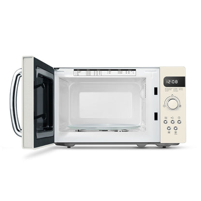 800W 20L Retro Microwave Oven with LED Display