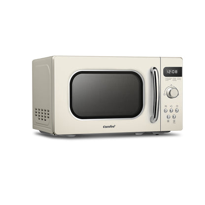 800W 20L Retro Microwave Oven with LED Display