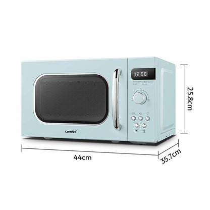 800W 20L Retro Microwave Oven with LED Display