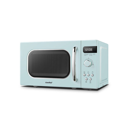 800W 20L Retro Microwave Oven with LED Display