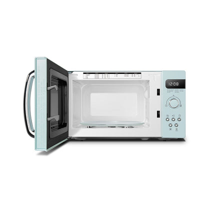 800W 20L Retro Microwave Oven with LED Display
