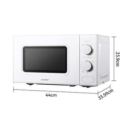 700W 20L Countertop Microwave Oven with Dual Knob