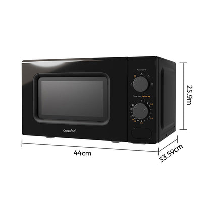 700W 20L Countertop Microwave Oven with Dual Knob