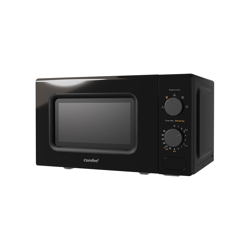 700W 20L Countertop Microwave Oven with Dual Knob
