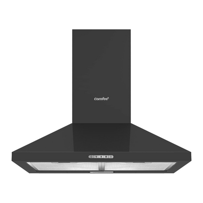 3-Speed 60cm Wall Mounted Chimney Cooker Range Hood With LED Light