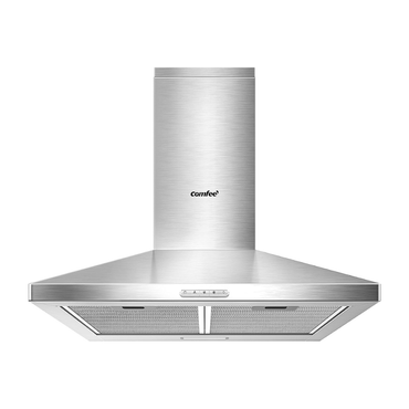 60cm 3-Speed Stainless Steel Wall Mounted Chimney Range Hood With LED Light