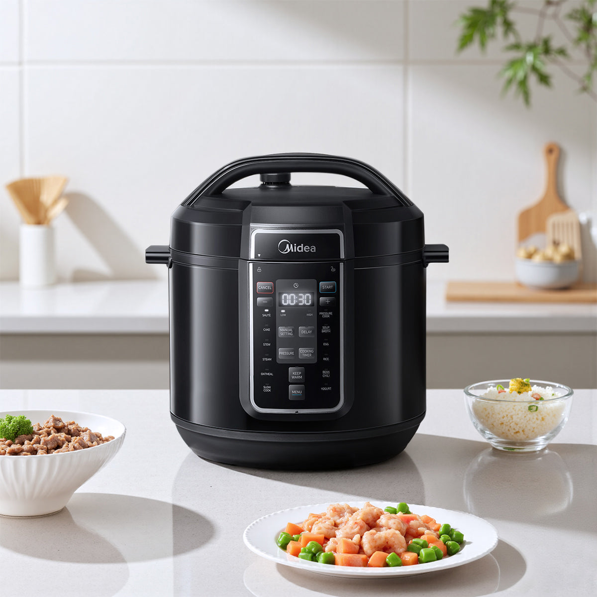 1200W Multifunctional Household Pressure Cooker with Stainless Steel Inner Pot