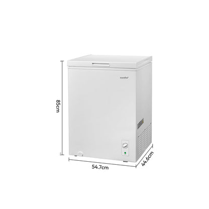 99L Freestanding Chest Freezer with Knob Temperature Control