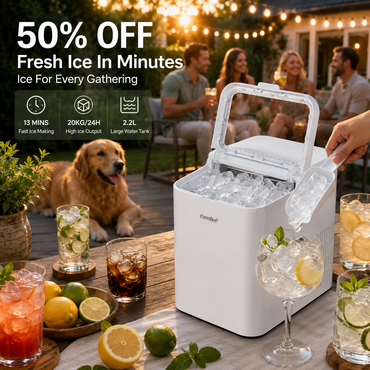 Ice Maker Machine with Ice Scoop & Basket
