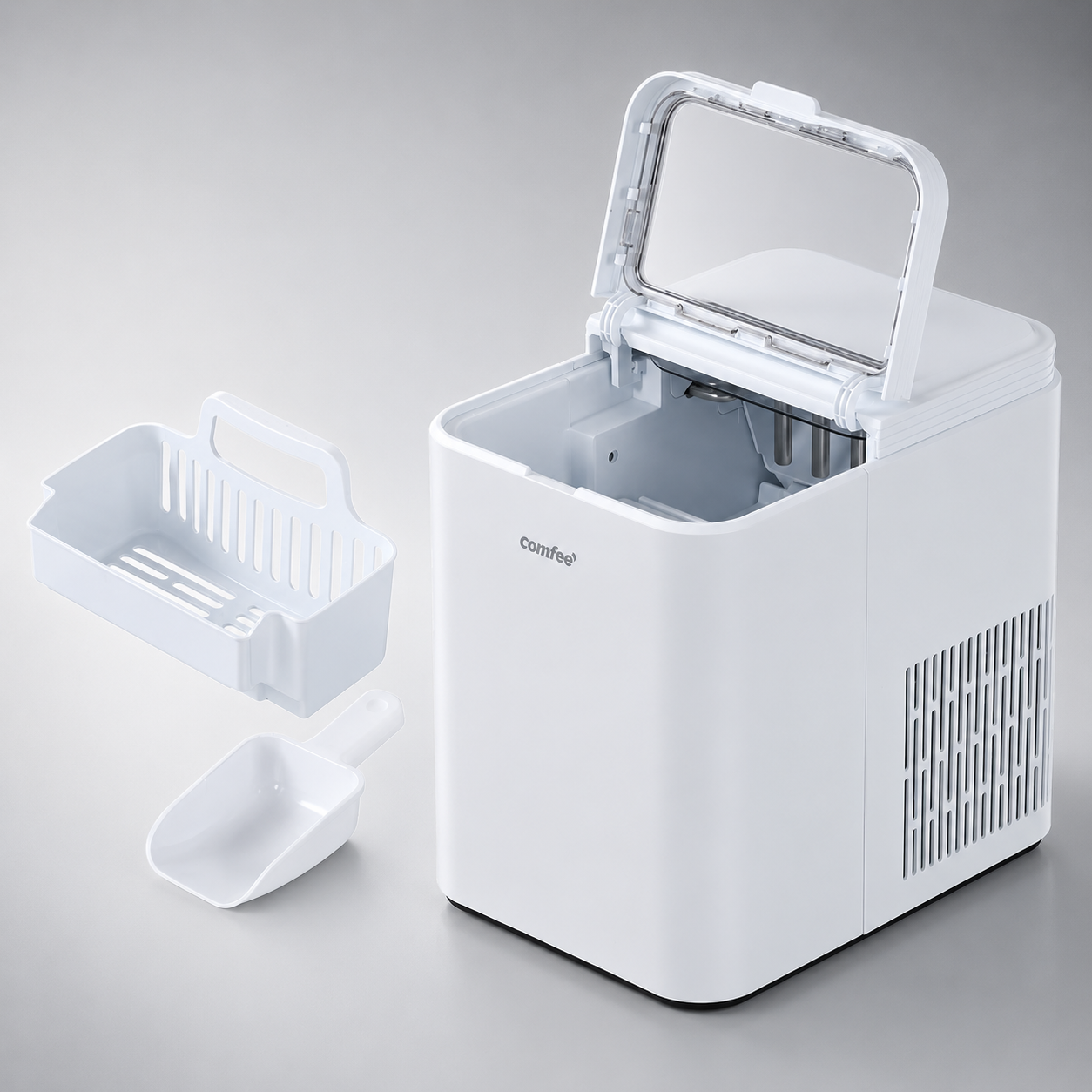 Ice Maker Machine with Ice Scoop & Basket
