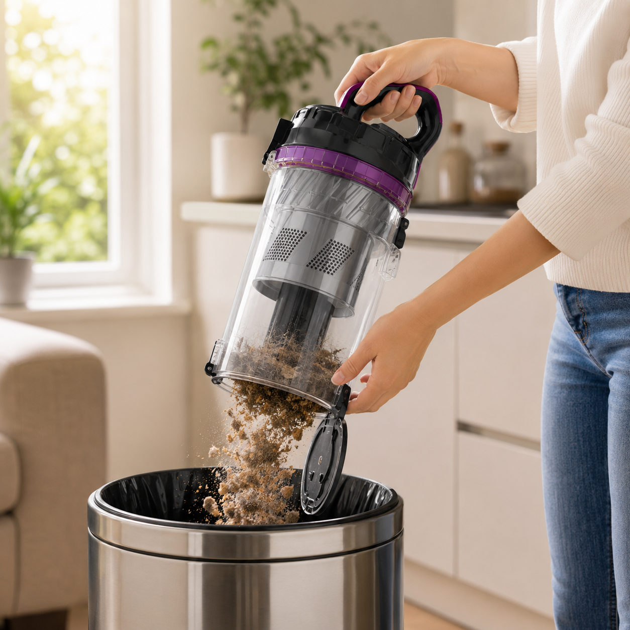 700W Upright Vacuum Cleaner with 2.2L Dust Cup
