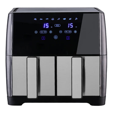 8L Dual Basket Air Fryer with Touch Screen