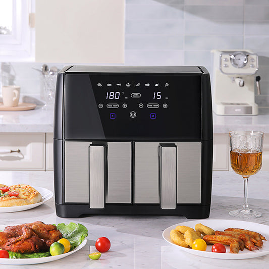 8L Dual Basket Air Fryer with Touch Screen
