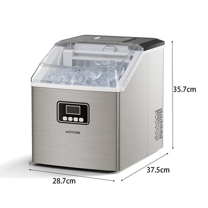 Ice Cube Maker with Transparent Lid
