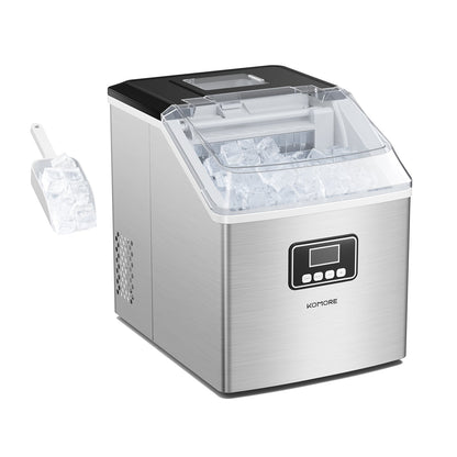 Ice Cube Maker with Transparent Lid
