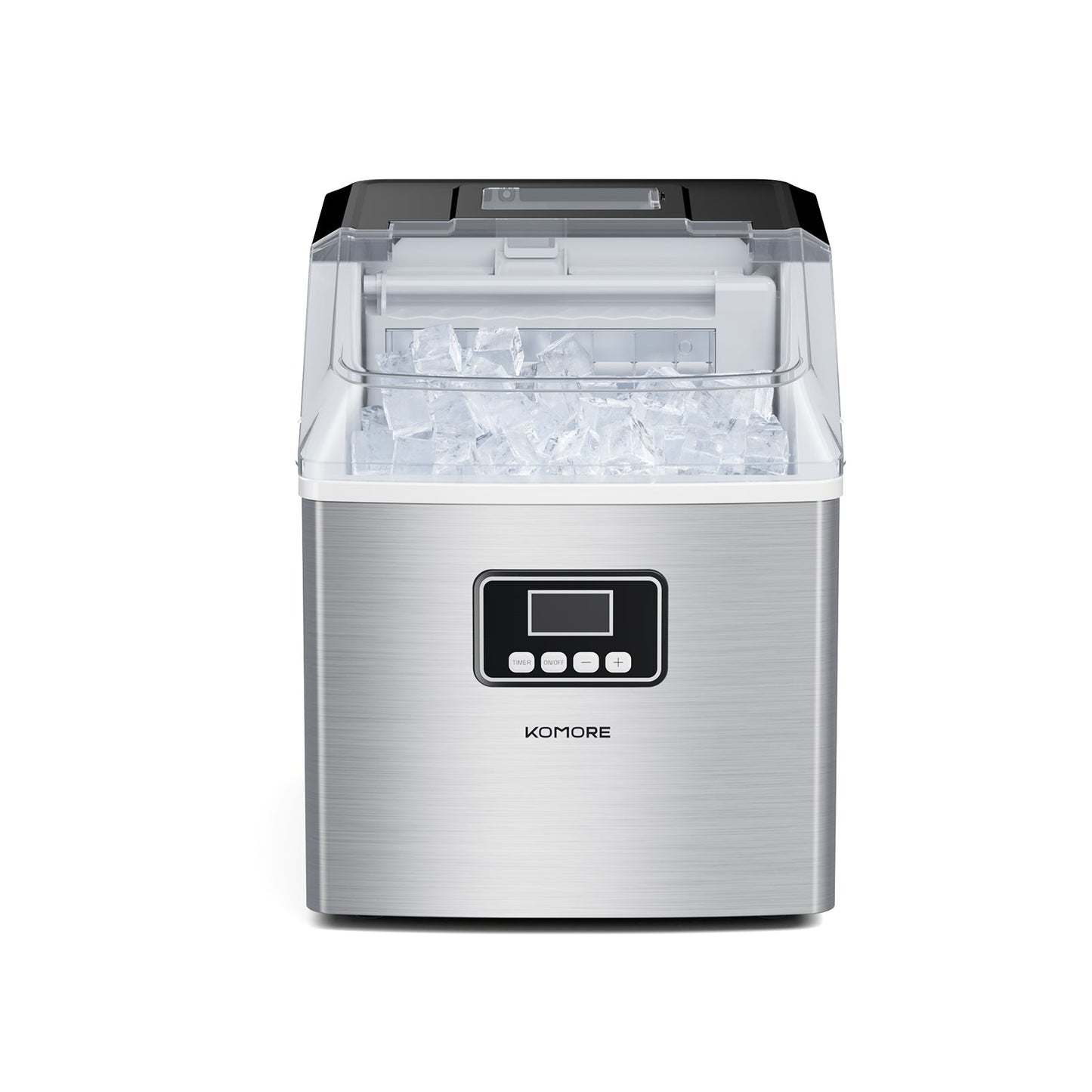 Ice Cube Maker with Transparent Lid