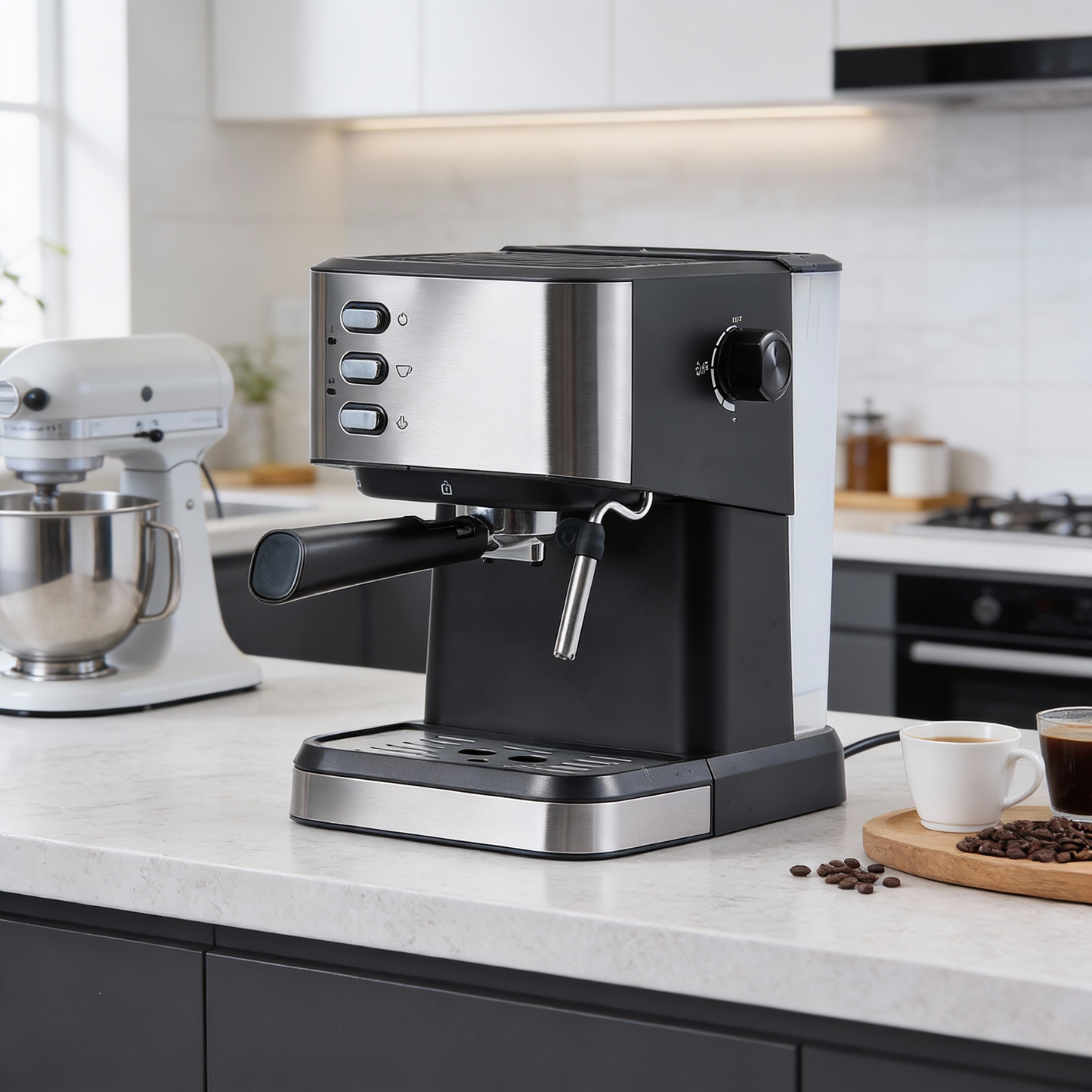 20 Bar Modern Coffee Espresso Machine with Steam Wand
