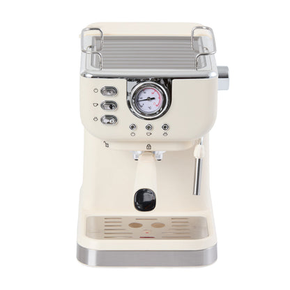 20 Bar Retro Coffee Espresso Machine with Steam Wand