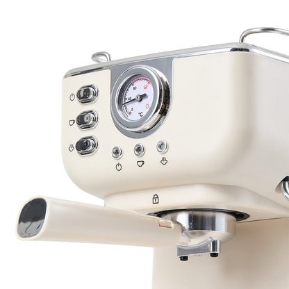 20 Bar Retro Coffee Espresso Machine with Steam Wand