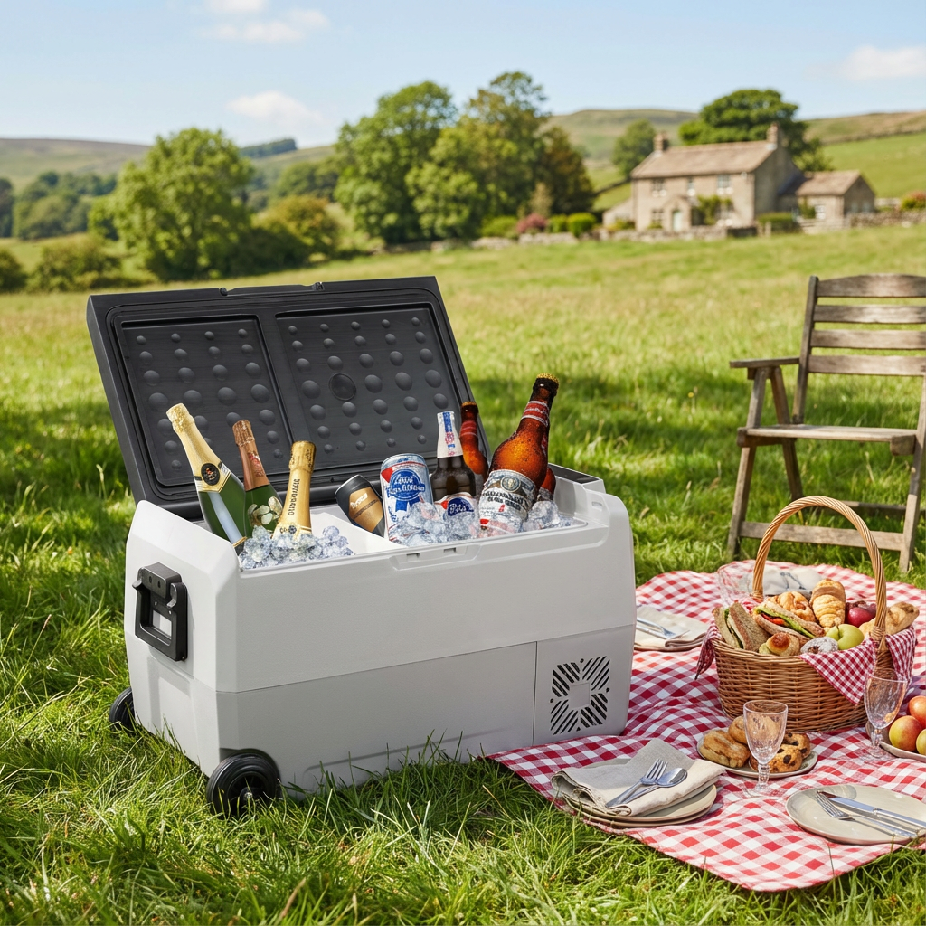 36L Portable Car Compressor Refrigerator for Camping Road Trip