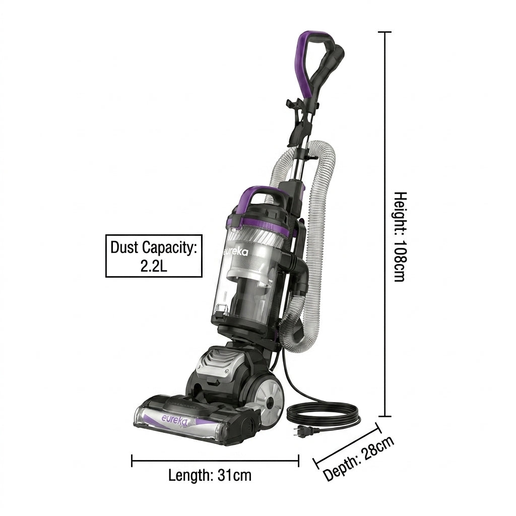 700W Upright Vacuum Cleaner with 2.2L Dust Cup