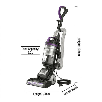 700W Upright Vacuum Cleaner with 2.2L Dust Cup