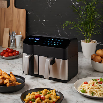 Dual Basket Air Fryer with Smart Touch Screen
