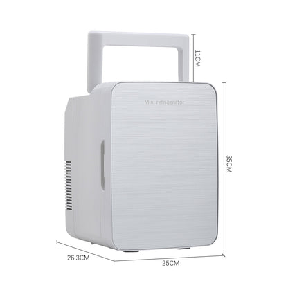 White 10L Dual-Use Mini Refrigerator