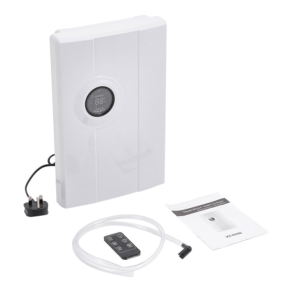 Silenced Remote Control Dehumidifier with Drain Hose