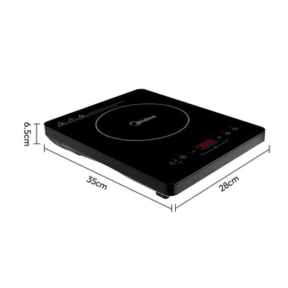 Portable Single Induction Hob with 10-level Power and Temperature Control
