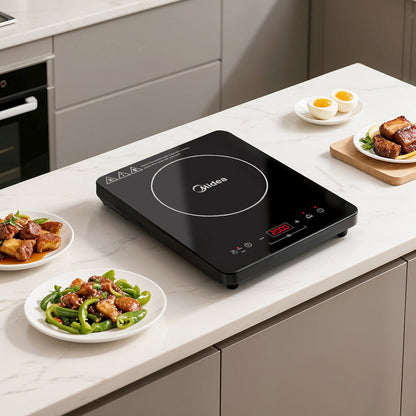 Portable Single Induction Hob with 10-level Power and Temperature Control